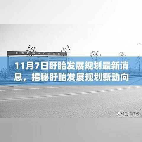 盱眙发展规划最新动态,小巷风情小店与未来发展规划揭秘(11月7日)