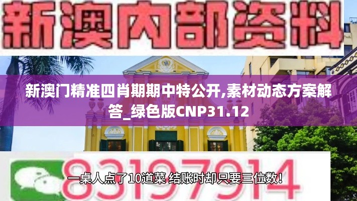 新澳门精准四肖期期中特公开,素材动态方案解答_绿色版CNP31.12
