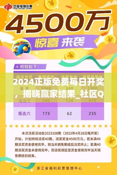 2024正版免费每日开奖,揭晓赢家结果_社区QOL版449.57