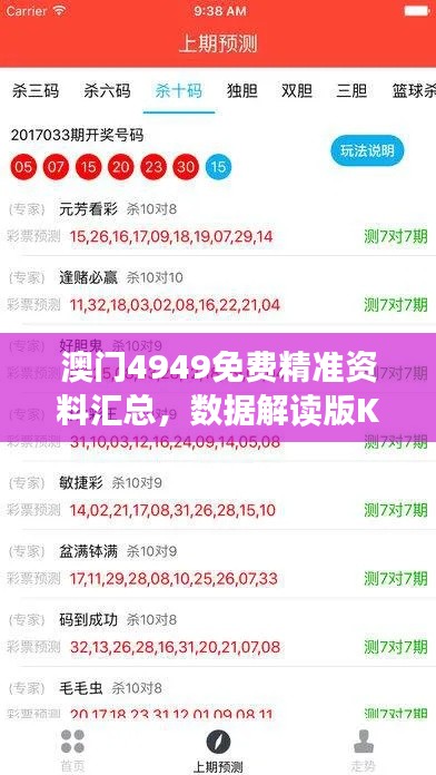 澳门4949免费精准资料汇总,数据解读版KBI145.95