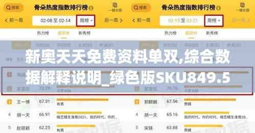 新奥天天免费资料单双,综合数据解释说明_绿色版SKU849.55
