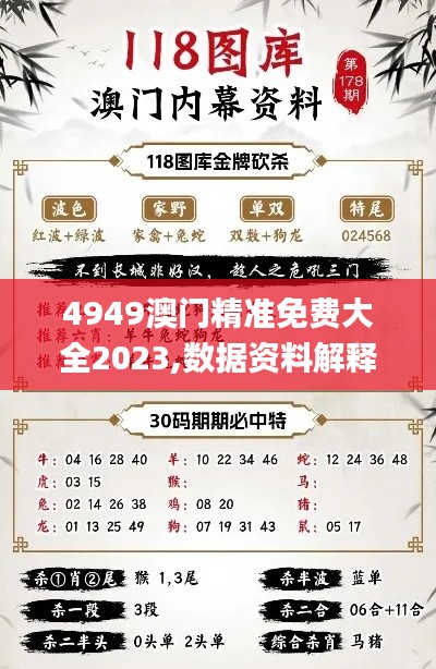 4949澳门精准免费大全2023,数据资料解释落实_试点版DPR280.58