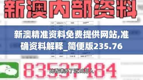 新澳精准资料免费提供网站,准确资料解释_简便版235.76