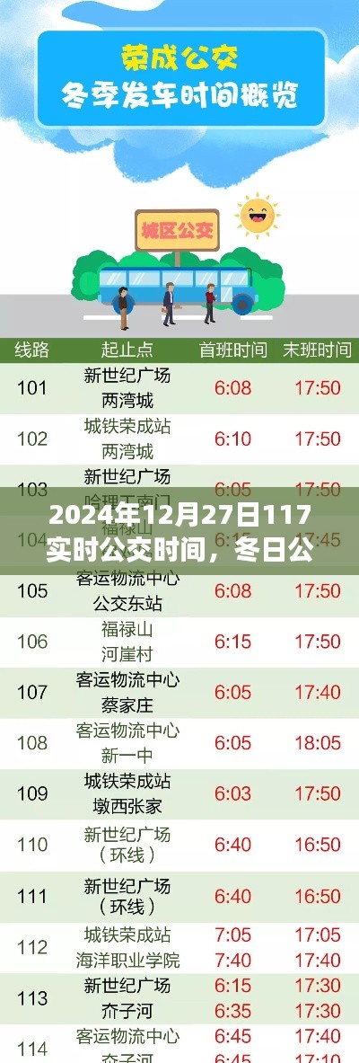 冬日公交奇遇，暖心时光下的公交时间之旅（2024年12月27日）
