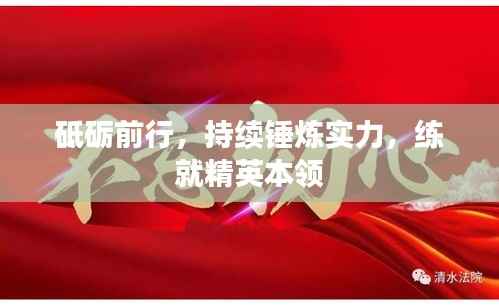 砥砺前行,持续锤炼实力,练就精英本领