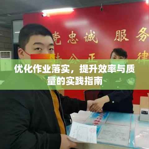 优化作业落实,提升效率与质量的实践指南
