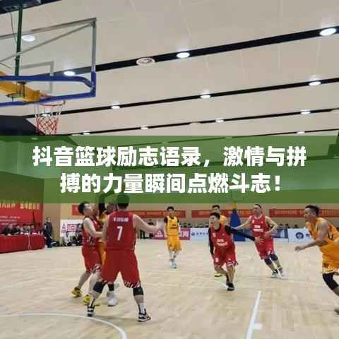 抖音篮球励志语录,激情与拼搏的力量瞬间点燃斗志!