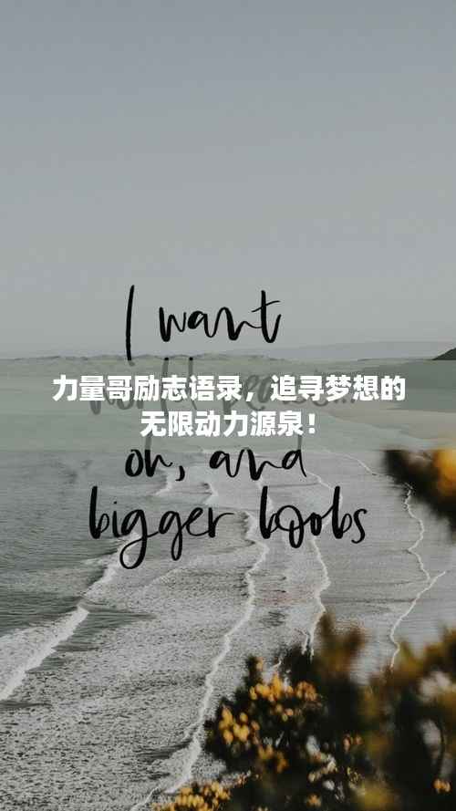 力量哥励志语录,追寻梦想的无限动力源泉!