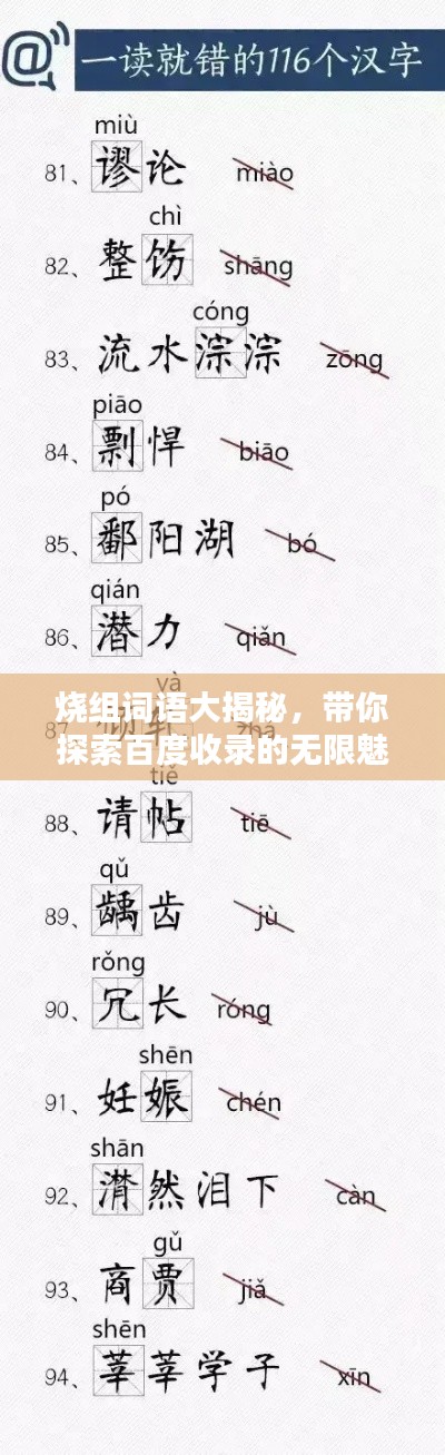 烧组词语大揭秘,带你探索百度收录的无限魅力标题